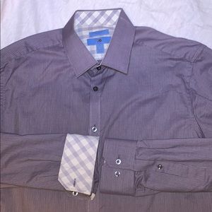 Slim Fit Grey XL 17-17.5 Dress Shirt